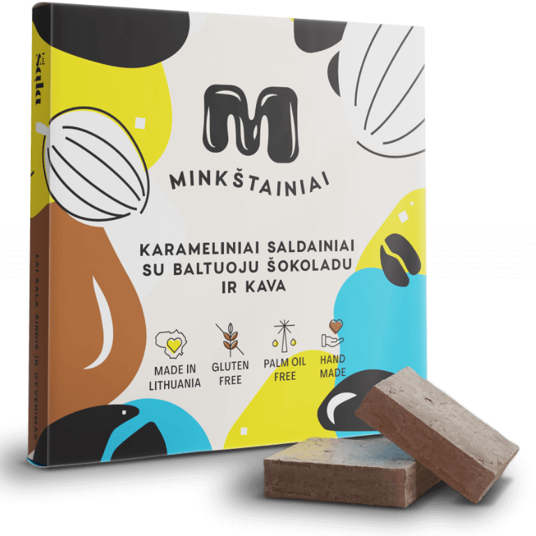 Minkštainiai su baltuoju šokoladu ir kava