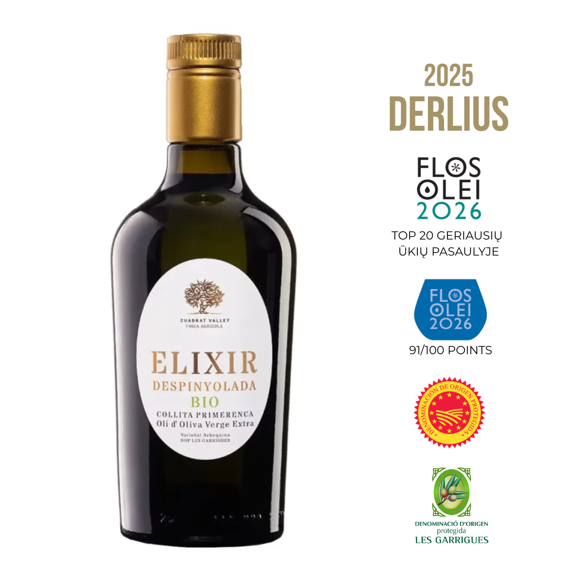 Ypač tyras alyvuogių aliejus ELIXIR DESPINYOLADA BIO DOP