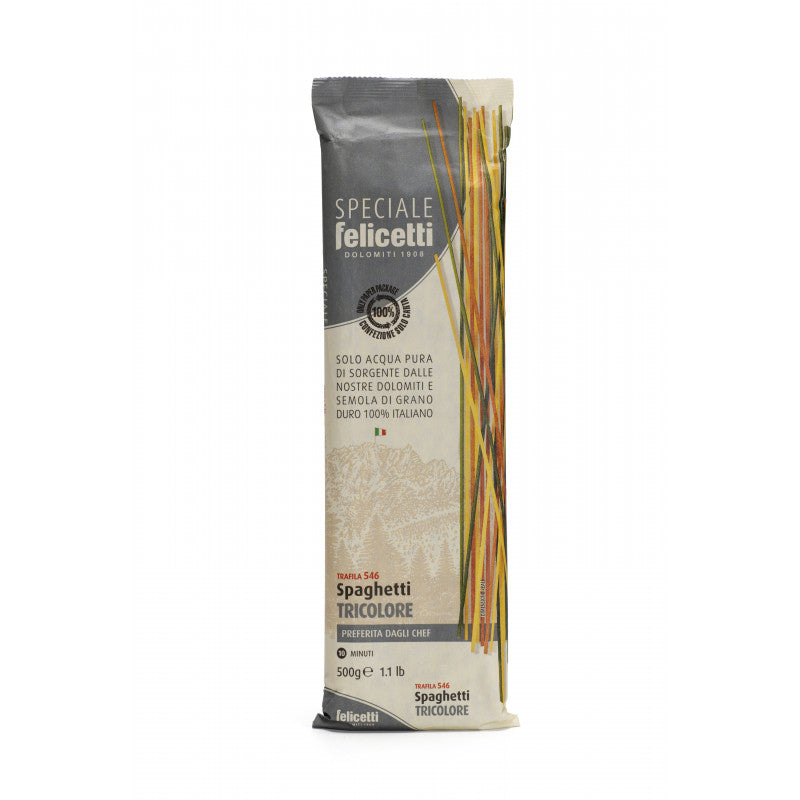 Trijų spalvų makaronai SPAGHETTI