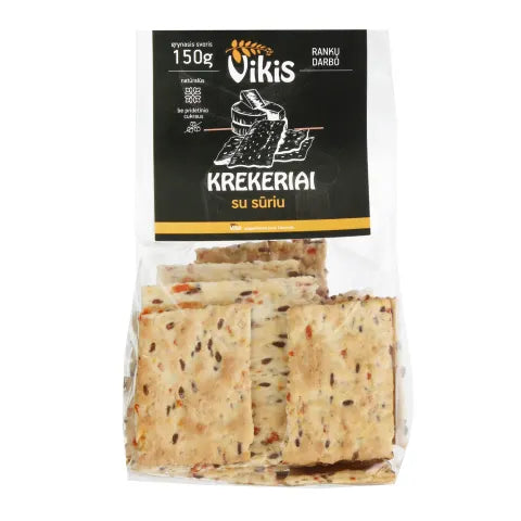 Krekeriai su sūriu