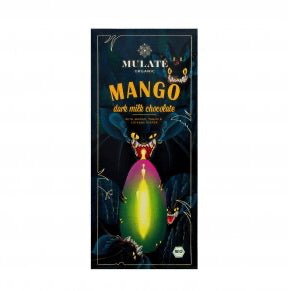 MULATE ORGANIC MANGO ekologiškas pieninis šokoladas