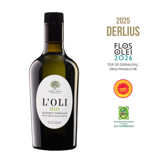 Ypač tyras alyvuogių aliejus L’OLI BIO RESERVA FAMILIAR DOP