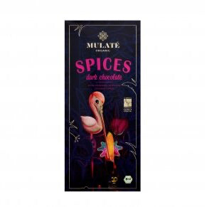 MULATE ORGANIC SPICES ekologiškas juodasis šokoladas