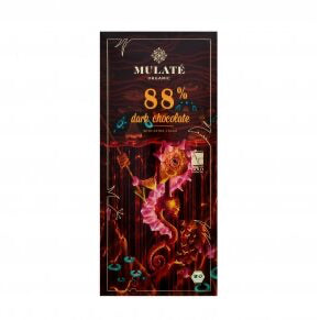MULATE ORGANIC 88% ekologiškas juodasis šokoladas