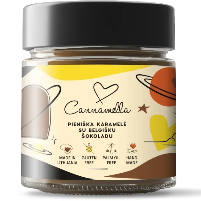 Pieniška karamelė su belgišku šokoladu Cannamella