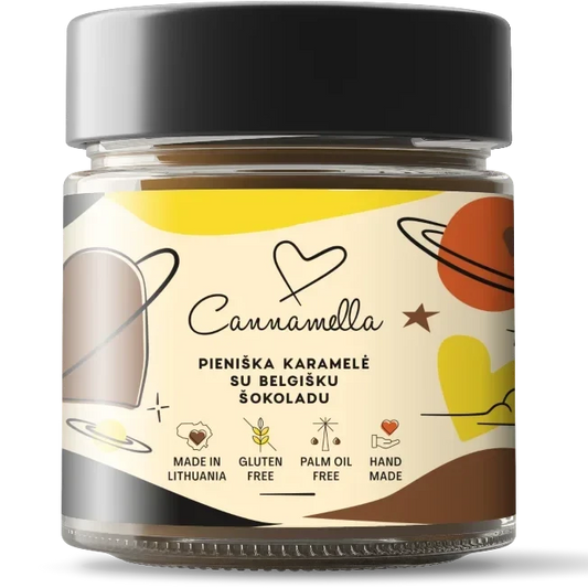 Pieniška karamelė su belgišku šokoladu Cannamella