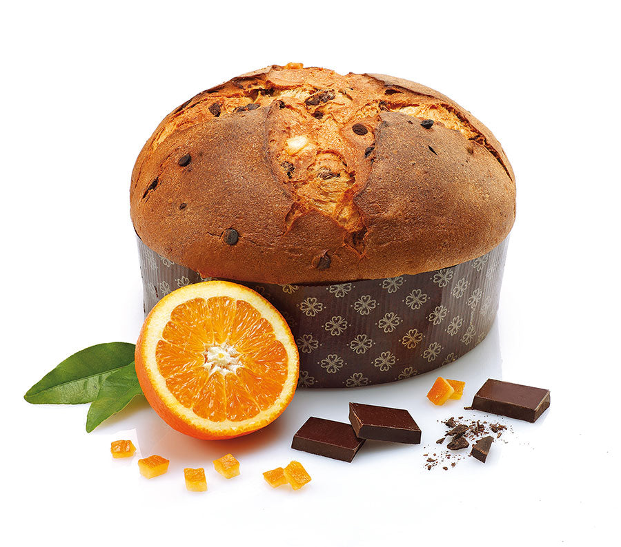 Panettone su šokoladu ir apelsinais